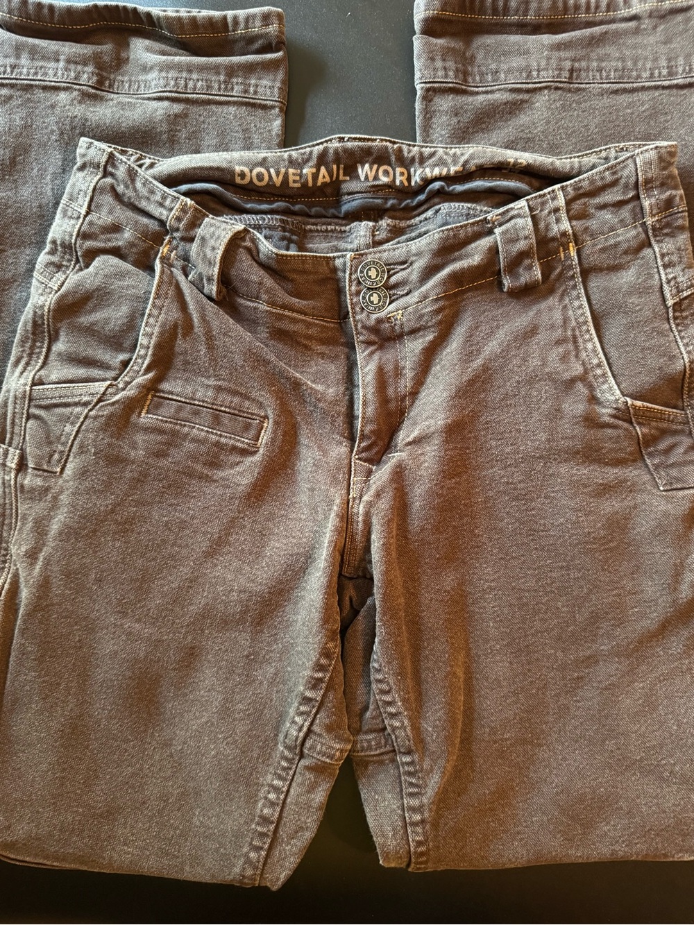 Dovetail Women’s Day Construct Chocolate Brown Reinforced Work Pants - Picture 3 of 9